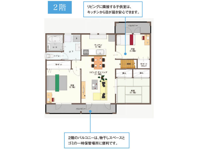 上下分離型 2階延床面積
